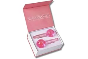 LUXURY ICE ROLLER VISAGE - Glacon Soins pour le Visage - Anti Poche et Cernes sous les Yeux - Anti Age et Anti Ride - Drainage Lymphatique - Skin Care Face Ice Roller Idee Cadeau Femme by DERMAWORKS