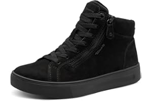 Tamaris Comfort Baskets Montantes Femme à Lacets avec Fermeture éclair
