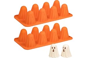 Kamehame halloween silikonform spöke chokladform silikon 2 stycken chokladform spöke puddingform bakform för choklad, godis
