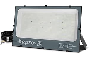 Natur Projecteur LED Extérieur 600W 60000lm IP66 Imperméable spot led exterieur Blanc froid(6000k) 100% Sécurité Floodlight pour Jardin Cour Terrasse Square Usine