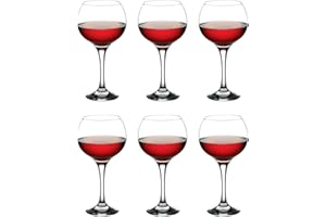 Acan Tradineur - Set de 6 copas de cristal, modelo Ambassador, servir cubatas, cócteles, champán, elegantes, aptas para lavavajillas (790 ml - 23 x 12 cm)