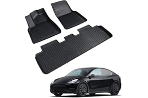 topfit para Tesla Model Y Tapete para Piso con TPE ecológico para Todo Tipo de Clima Impermeable y Antideslizante para Accesorios Tesla Model Y 2021-2024