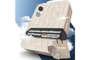 ‎HEIMFLEISS Heimfleiss® Luftbett 2 Personen | Premium Aufblasbare Matratze 150x200 cm | Luftmatratze selbstaufblasend ideal nutzbar als Gästematratze & Campingmatratze | Aufblasbares Bett für Kinder & Erwachsene