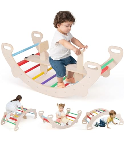 Triangle D'Escalade Montessori Pour Enfants Avec Toboggan - Jeux De