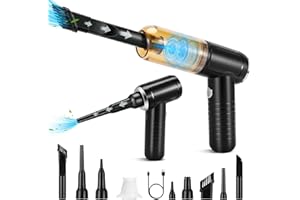 Barley Direct Aspirapolvere Auto 6000pa Aspirabriciole Senza Fili Ricaricabile Via Usb Aspirapolvere Portatile Mini Aspirapolvere Senza Fili Adatto Per Auto Casa Ufficio - Nero