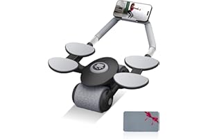 Zumhigh Fitness & Outdoor Essentials – Ab Roller with Elbow Support & Timer, and Inflatable Camping Pillow with Storage Bag, Perfect for Home Gym, Travel & Adventures