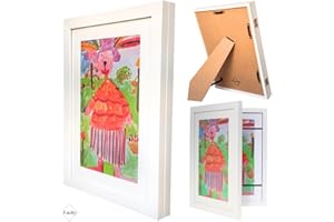 facity Cadre Dessin Enfant à Changer – Cadre Photo A4 en Bois MDF, Ouverture Frontale, Décoration Murale ou Table, Kids Art Frame, Rangement Dessins, Stockage Créatif, Présentoir, Idée Cadeau Noel