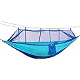 IRIS Camping Hammock with Mosquito net, 2 Person Ultralight Portable Windproof, Anti-Mosquito, Swing Sleeping Hammock Bed with Net for Outdoor, Hiking, Backpacking, Travel,etc