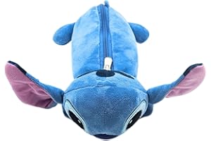 DISNEY STORE Disney Stitchpiórnik | pluszowy piórnik dla dzieci | miękki z zamkiem błyskawicznym | zabawne pudełko na długopisy | dla dziewcząt i chłopców | ok. 24 cm