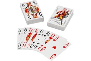 Unbekannt Rommé talia kart do gry dla seniorów, duży druk, 2 x 55 kart