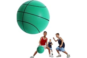 Elinrat Basket Ball Silencieux Handleshh | Taille 7 Silent Basketball Dribbling Indoor | Balle en Mousse D'entraînement D'intérieur Souple | Basket Silencieux Flexible Et Léger Ballon Silencieux