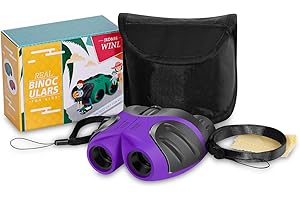 JRD&BS WINL Kinder Fernglas Spielzeug,8x12 Teleskop FÜR Outdoor Toys FÜR Mädchen Von 3-12 Jahren,EIN Cooles Spielzeug FÜR 4-8 Jährige Jungs Geburtstagsgeschenk Zum Jungen Mädchenjugendlichen Lila