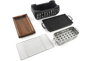 ZEWOOL Forno da cucina ad alta resistenza al calore Griglia per barbecue giapponese durevole, utensili per barbecue, all'aperto per grigliate per barbecue