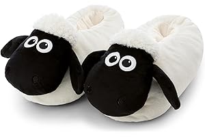 NICI Pluszowe kapcie, jamnik, ciepłe kapcie dla dzieci i dorosłych, buty w kształcie zwierząt, z antypoślizgową podeszwą, brązowe, rozmiar L (40–43)- 62361