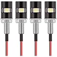 Kinstecks 4PCS License Plate Light 5050 SMD LED Bulb Screw Bolt LED Waterproof Number Plate Light for Car Motorcycle Motorbike Truck RV ATV-Cool White