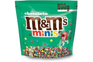 MARS M&M'S Minis - Bonbons Chocolat au Lait - Grand Format - 800g Sachet de Chocolats