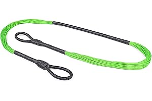 ELONG OUTDOOR Tendón de repuesto para Cobra de 50 libras a 80 libras, con puntas de extremidad, 20 hilos, cuerda de arco HMPE 1600D