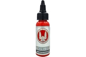 VIKING-INK B&W Tinta para tatuaje - AMERICAN RED 1oz (30ml) - VIKING INK USA