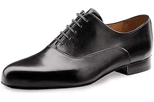 Werner Kern Hommes Chaussures de Danse 28015 - Cuir Noir - 2 cm Ballroom