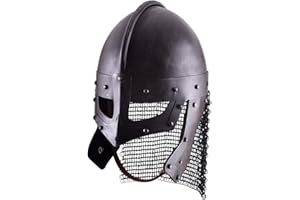 Epic Armoury Raven Helm aus Stahl Brillenhelmen Wikingerhelm Dekohelm schaukampftauglich Ritterhelm LARP verschiedene Ausführungen