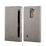 LG Stylus 2 plus Hülle,Eactcoo Dünn Premium PU Leder...