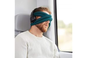 Ostrichpillow Loop maska na oczy do spania, poduszka podróżna dla dorosłych, poduszka pod głowę, poduszka samolotowa, poduszka samochodowa, biuro | akcesoria podróżne dla mężczyzn i kobiet