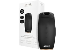 GESKE SmartAppGuided Läppvolymizer & Booster 6-i-1, Grå | Utbytbara Munstycken, Magnetisk Laddningskabel, Vakuumteknik, Appst