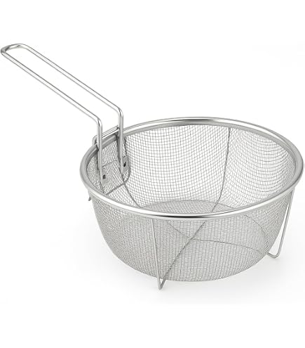 Friteuse GSW 3 L Avec Passoire – Acier Inox, Couvercle Verre, Compatible Induction – Idéale Pour Friture Et Cuisson - 10