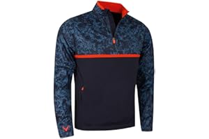 CALLAWAY APPAREL Callaway Golf Hommes Abstract Camo Imprimé Stretch Wind 1/4 Zip Pull