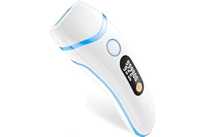 Haarlosy Épilateur Lumière Pulsée, IPL Épilateur Laser Definitive 999,999 Flashs, 2 Modes 5 Niveaux Énergie Laser Épilation Hair Removal pour Aisselles/Visage/Corps, Salon à la Maison - Bleu