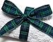 Price comparison product image Tartan BLACK WATCH Ribbon 25mm width - 5 Metres