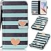 Produktbild SMART LEGEND Lederhülle für Samsung Galaxy S6 Ledertasche Hülle Herz Muster Schutzhülle Premium PU Leder mit Handschlaufe Klapptasche Flip Wallet Case Protective Cover Innere Weiche Silikon Bookcase Handytasche Bookstyle Schale mit Kartenfächer Magnetverschluß Standfunktion Etui