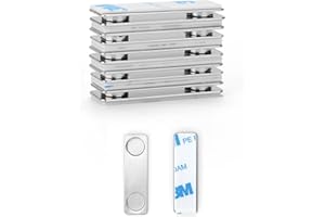 Cainda 6 Paar magnetische Bilder-Aufhängestreifen, magnetischer Fixator abnehmbar und beschädigungsfrei, Klebestreifen zum Aufhängen von Rahmen und Heimdekorationen