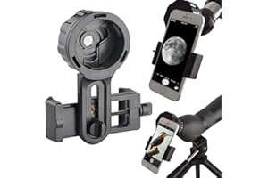 SLOKEY DISCOVER THE WORLD Phone Adapter Pro for Binoculars. Monoculars, Spotting Scopes, Astronomical Telescopes and Microscopes. Use It With Any Smartphone - Ideal for Capturing Your Adventures.