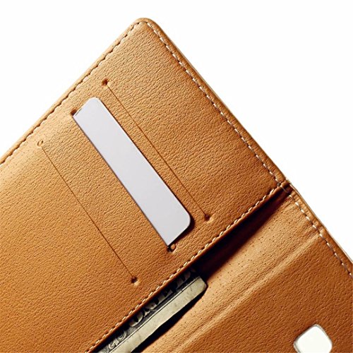 MUTOUREN Samsung Galaxy A3 (2015) Drucken 2 in 1 Brieftasche Bumper Slim-Schutzhülle Tasche mit Karten- / Geldscheinfach PU Leder Handyhülle Schutzhülle Magnetverschluss Kunstleder Flip Case Tasche Hülle Schutz Etui Schale + Eingabestift – Schloss - 4