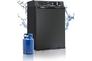 SMETA Kühlschrank Gas 12V 230V, Gas Kühlschrank, Camping Kühlschrank, Wohnwagen Kühlschrank 12v Kühlschrank Gas 60L für Wohnmobil