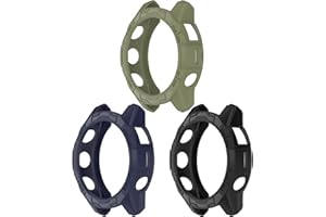 Chofit Etui kompatybilne z Garmin Epix Pro Gen 2 51 mm/Fenix 7X Pro, etui ochronne z TPU, ramka zegarka, osłona do Fenix 7X Pro/Epix Pro Gen 2 51 mm (czarne + niebieskie + zielone)