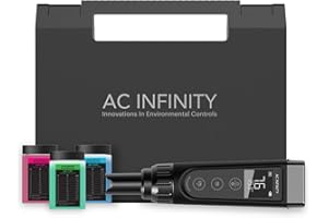 AC Infinity Zestaw pH miernik PRO, precyzyjny cyfrowy długopis pH z dokładnością ±0,01 pH i wymienną sondą, miernik pH testu składników odżywczych do roślin hydroponiki wodnej, ogrodnictwa, akwariów,
