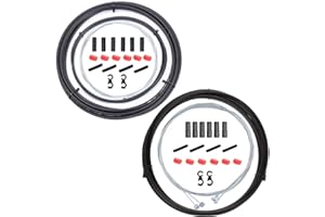 Bestgle 2 Packs New Upgraded Universal Bike Brake Cable and Bicycle Shifter Cable with Housing for Mountain Bicycle MTB Road Bike Basic Brake Cable Replacement Kit