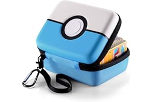 JoyHood Sammelkarten-Aufbewahrungsboxen für TCG Karten, 400+ Karten Tragen Tasche, Spielkarten Box (Blau)