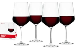 Spiegelau 4-delat rödvinsglas-set, vinglas, kristallglas, 630 ml, stil, 4670181