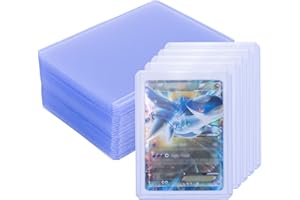 Carehabi Protèges Cartes Set de 30 Pièces Toploaders Plastique Clear Regular Épaisseur Pochette pour Carte Standard Convient pour les Cartes de Sport, les Cartes à Collectionner, MTG, Pokemon Magic
