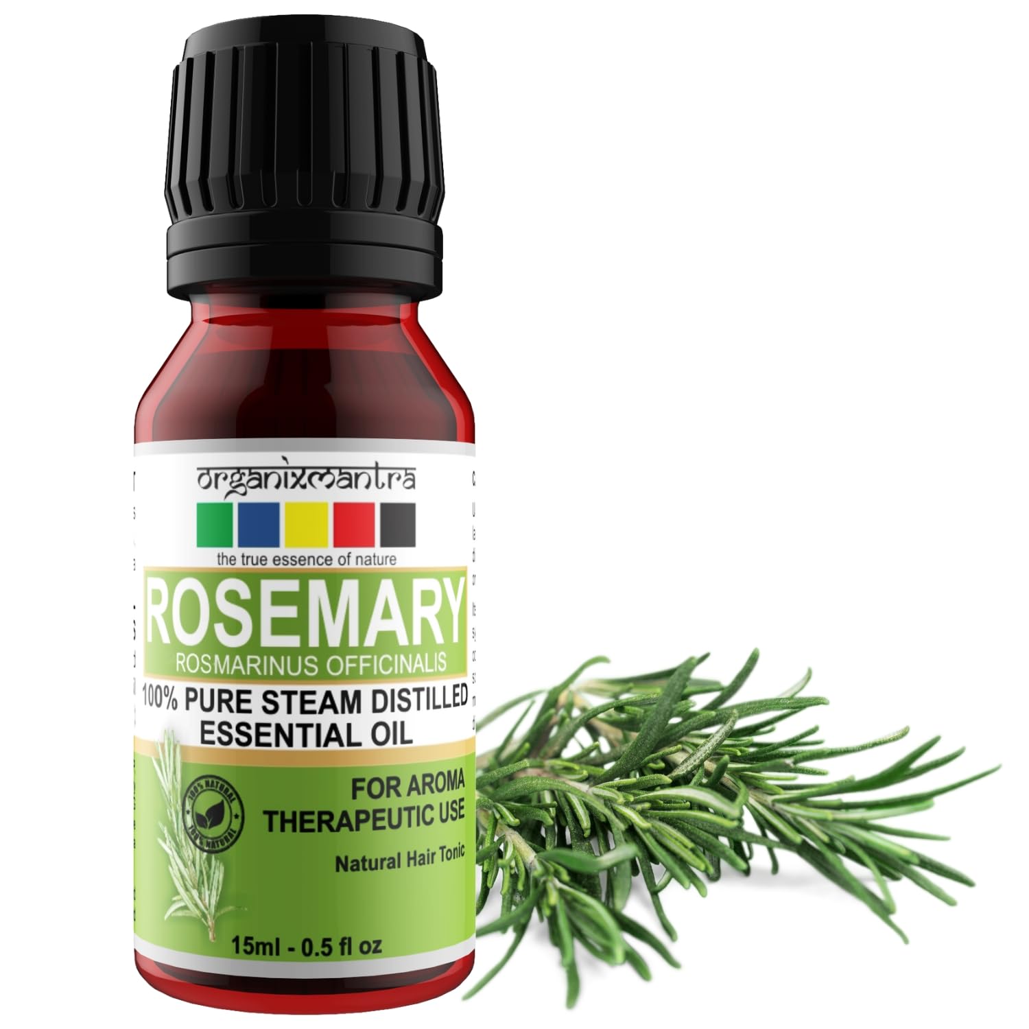 Organix Mantra Rosemary Oil | Improves Hair Growth, Strengthens Hair & Balances Scalp | Moisturizes Skin & Nourishes | Rosema