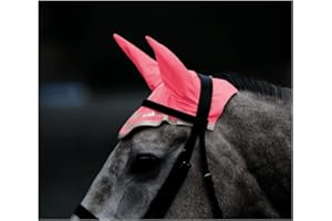 SHIRES Émouchette Equi-Flector pour chevaux - Rose vif