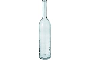 MICA Decorations Rioja Vase en verre transparent Hauteur 100 cm Diamètre 21 cm