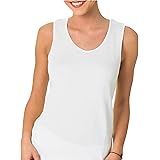Generico Canotta Intima Donna Caldo Cotone Offerta 3-6 Pezzi Canottiera Donna Spalla Larga Maglietta Intima Donna Spalla Larg