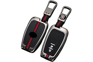 Happyit Pokrowiec na kluczyki samochodowe ze stopu cynku do Toyota Camry RAV4 Avalon C-HR Prius Corolla GT86 360° wodoodporne etui z fluorescencją (matowy kolor, 2 przyciski)