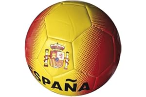 Junatoys spaña Balón fútbol, Hombre, Rojo/Amarillo, Talla Única
