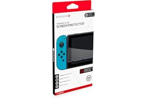 Gioteck - Proteggi Schermo per Nintendo Switch - Pellicola Proteggi Schermo in Vetro Temperato 9H - Per Lo Schermo da 6, 2 Pollici Della Nintendo Switch - Classics - Nintendo Switch