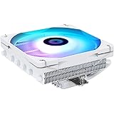 Thermalright AXP120-X67 WHITE ARGB Raffreddatore d'aria CPU a basso profilo con ventola PWM da 120mm TL-C12015W-S, 6 tubi di 